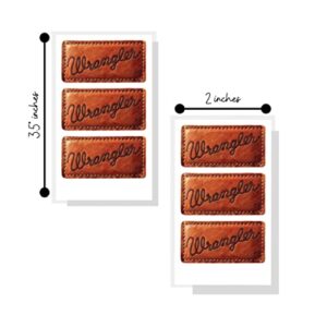 Jean Pocket Mold Freshie Patches | 150 Pack | 3 Patches Per 3.5 x 2.0" Business Card | Patch Embellishment for Silicone Bead | Brown Leather Design (DIY Cut-Out Patch)