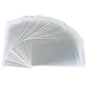 FUNNYARD Self Adhesive Bag 100 PCS 4 x 6 Inch Clear Resealable Cellophane Bags Party Favor Self Sealing Treat Bags for Cookie Bakery Soap