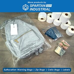 SPARTAN INDUSTRIAL Polypropylene Cello Bags (Extra Small) - 1000 Pack (3" X 4")