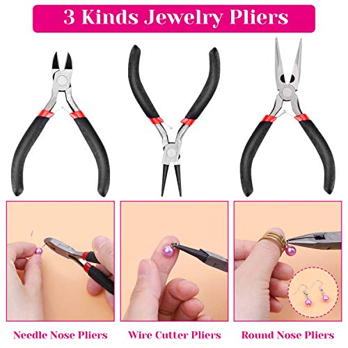 Jewelry Making Kits for Adults, Shynek Jewelry Making Supplies Kit with Jewelry Making Tools, Earring Charms, Jewelry Wires, Jewelry Findings and Helping Hands for Jewelry Making and Repair