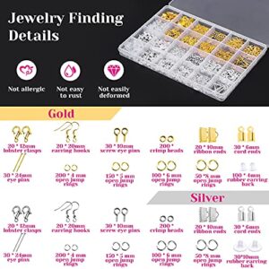 Jewelry Making Kits for Adults, Shynek Jewelry Making Supplies Kit with Jewelry Making Tools, Earring Charms, Jewelry Wires, Jewelry Findings and Helping Hands for Jewelry Making and Repair