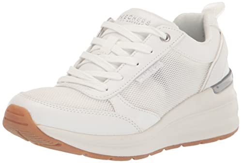 Skechers Women's Billion-HOT Days Sneaker, White, 8.5