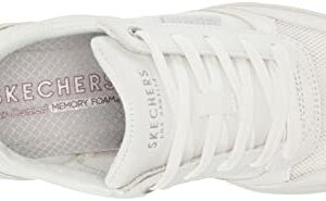 Skechers Women's Billion-HOT Days Sneaker, White, 8.5