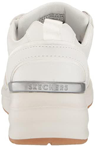 Skechers Women's Billion-HOT Days Sneaker, White, 8.5