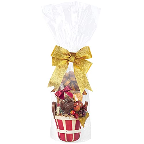 Cellophane Bags 10x20 Inches,20 Pcs Cellophane Gift Bags for Small Baskets, Mugs and Gifts