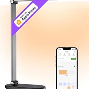 VOCOlinc LED Desk Lamps Compatible with Alexa HomeKit Google, Smart Desk Lights with Stepless Dimming, Timer, Eye-Caring Desk Lamps for Home Office, Reading, Study, Crafts