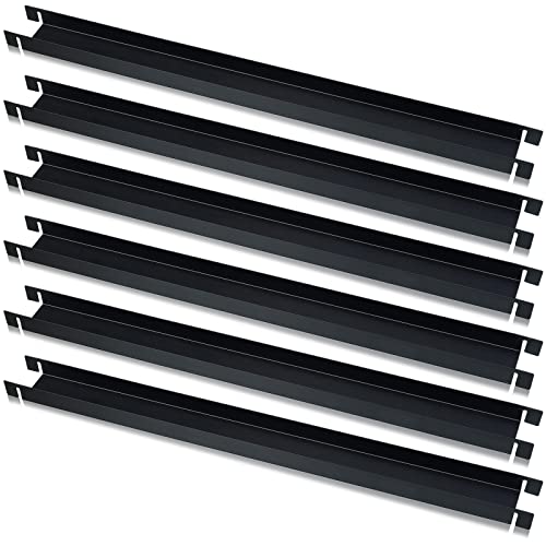 6 Pcs Front to Back Rails Lateral Drawer Hanging File Bar Black File Cabinet Rails Stainless Steel File Cabinet Parts for Sides Letter Size File Folders Storage Organizer, 15.76 Inches Long