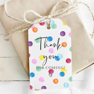 thank you for coming gift tags for favors, party favors bags gift tag, christmas tags for gifts, thank you label tags for wedding, bridal shower, birthday, baby shower, graduation, thanksgiving favor