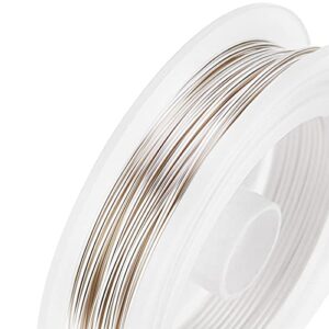 BENECREAT 18 Gauge Tarnish Resistant Copper Wire Silver Jewelry Beading Wire for Bracelet Necklace Jewelry Making, 33-Feet/11-Yard