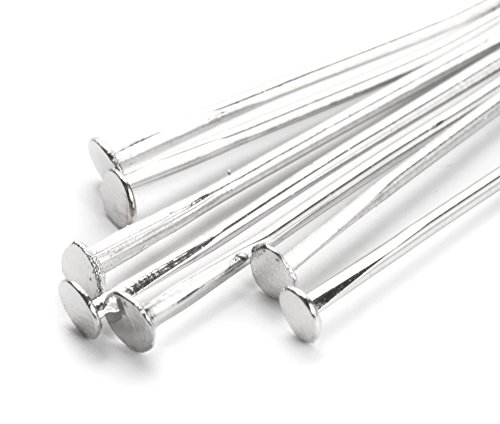 Cousin DIY Flat Head Pins, Single Pack-180 Piece, Silver