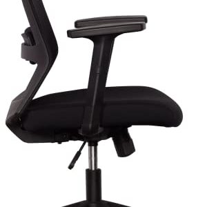 WeWork We Work Office Chair with Adjustable Arms and Lumbar Support, in Black