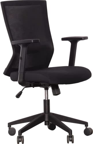 WeWork We Work Office Chair with Adjustable Arms and Lumbar Support, in Black