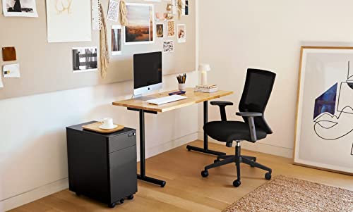 WeWork We Work Office Chair with Adjustable Arms and Lumbar Support, in Black