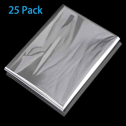 Awpeye Clear Basket Bags, 25 Pack Large Cellophane Wrap for Baskets and Gifts, 16x24 Inches Cellophane Bags, 2 Mil Thick