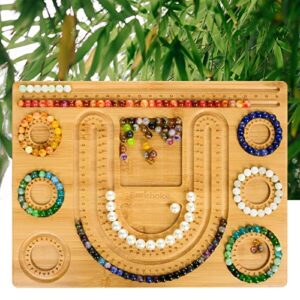 enrichoice new bamboo combo beading board for jewelry bracelet making and other jewelry necklaces design beading mats trays