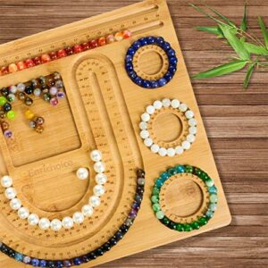 Enrichoice New Bamboo Combo Beading Board for Jewelry Bracelet Making and Other Jewelry Necklaces Design Beading Mats Trays