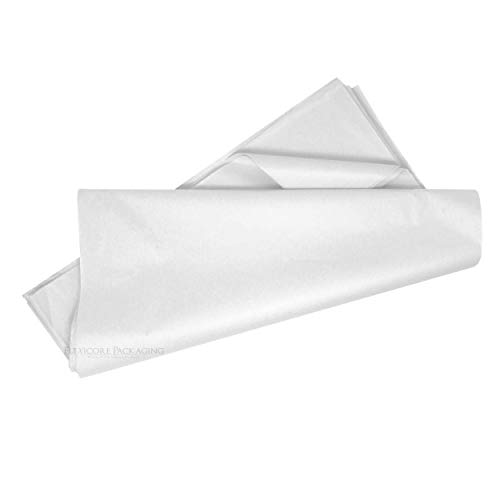 Flexicore Packaging White Gift Wrap Tissue Paper Size: 20 Inch X 30 Inch | Count: 48 Sheets | Color: White