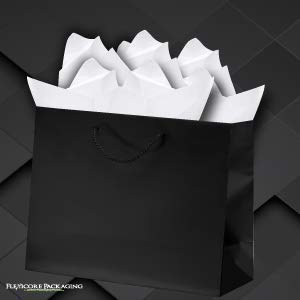 Flexicore Packaging White Gift Wrap Tissue Paper Size: 20 Inch X 30 Inch | Count: 48 Sheets | Color: White