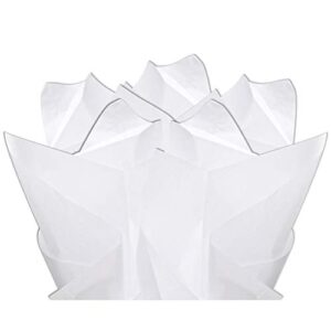 Flexicore Packaging White Gift Wrap Tissue Paper Size: 20 Inch X 30 Inch | Count: 48 Sheets | Color: White