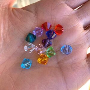 5 Sets Birthstone Beads 8mm Austrian Bicone Crystal (60pcs) for Earrings Bracelet Necklace Charm Jewelry Craft Making BB1