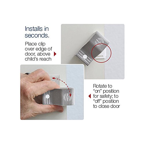 2 Pk Door Finger Safety Guard Slip-on Foam Bumper Stop. Flips On/Off. by PinchNot