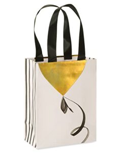 papyrus 9″ medium gift bag (gold balloon) for birthdays, weddings, bridal showers, baby showers and all occasions (1 bag)