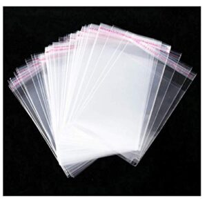 cellophane bag 5 x6.5 inch clear resealable bags plastic self adhesive bags good for bakery,favors, candle, soap, cookie office stationery storage bags,arts & crafts (5x6.5inch-100pcs)