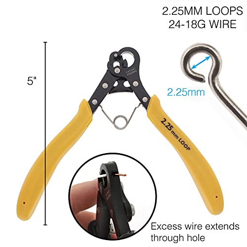 The Beadsmith 1-Step Looper Pliers, 2.25mm, 24-18g Craft Wire, Instantly Create Consistent Loops for Rosaries, Earrings, Bracelets, Necklaces and Wire Jewelry in One Step