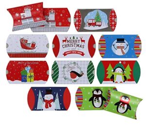 iconikal christmas gift card pillow boxes, 50-count