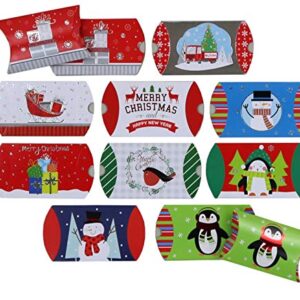 Iconikal Christmas Gift Card Pillow Boxes, 50-Count