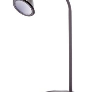 Black and Decker Office VLED1812GRAY-BD Flexible Gooseneck USB Charging Port LED Desk Lamp, Dimmable, Gray