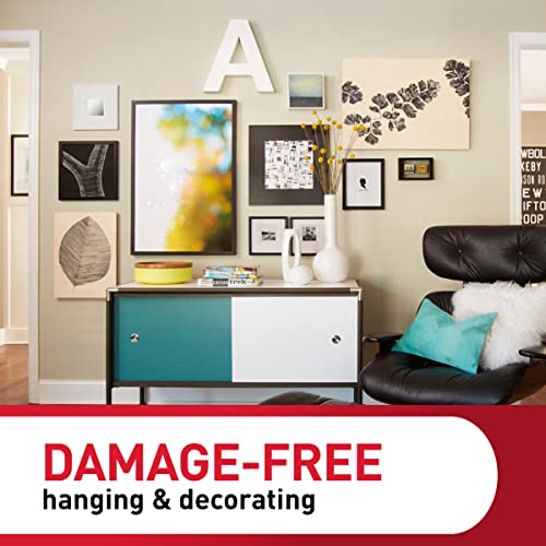 Command Medium and Large Picture Hanging Strips, Damage Free Hanging Picture Hangers, No Tools Wall Hanging Strips for Living Spaces, 12 Medium Pairs and 16 Large Pairs (Pack of 1)