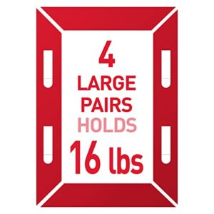 Command Medium and Large Picture Hanging Strips, Damage Free Hanging Picture Hangers, No Tools Wall Hanging Strips for Living Spaces, 12 Medium Pairs and 16 Large Pairs (Pack of 1)