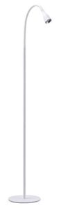 black+decker gooseneck led floor lamp, 54″ height with weighted base, white (vled1824f-white-bd)