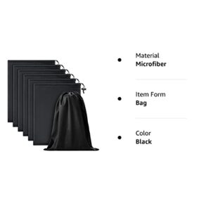 6 Pieces Adult Toy Storage Bag Microfiber Ski Goggle Bag Sunglasses Pouch Case Foldable Adjustable Drawstring Bag (7 x 9.8 Inch)