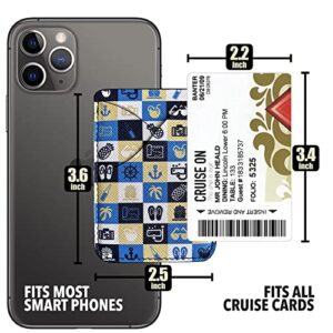 Cruise Card Holder Phone Pouch Wallet for Ship ID Key Cards Cruise Essential