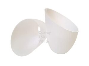 2-pack 4-1/2″ quaray t50 color plastic lamp shade for floor lamp (white)