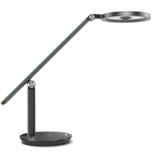 ferrawel natural light led desk lamp for home office, auto-dimming eye-caring desk light, adjustable metal swing arm table lamp, architect drafting task lamp, with memory function for bedroom, office
