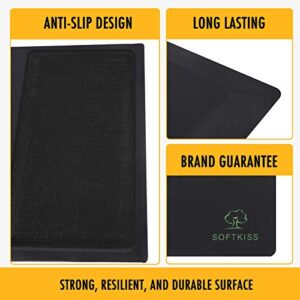 Anti-Fatigue Standing Office Chair Mat for Hardwood Floor with Cushioned Foam Foot Support, 48” x 36” Desk Chair mat, Scratch Resistant and Waterproof Anti-Slip Surface, Soft Ergonomic Cushion