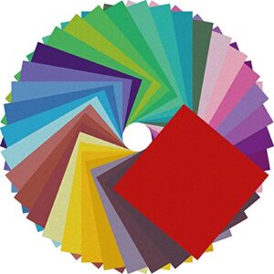 origami paper double sided color – 200 sheets – 20 colors – 6 inch square easy fold paper for beginner