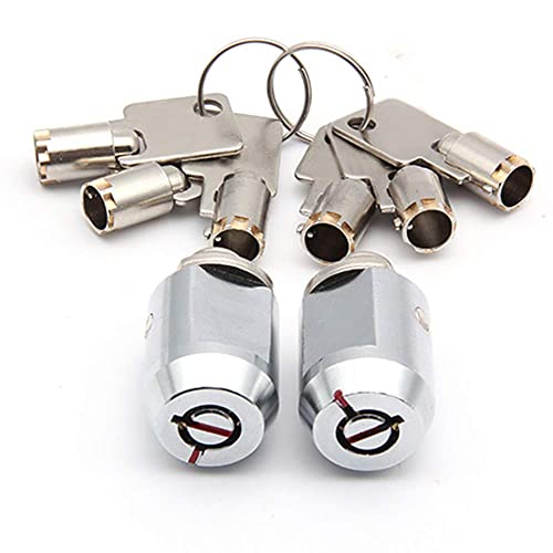 Storage Unit Cylinder Lock - Twin Pack - 2 Locks Keyed Alike - Self Storage Locker