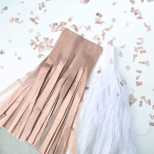 UNIQOOO 40 Sheets 20X26" Large Premium Metallic Tissue Gift Wrap Paper Bulk Rose Gold, Great for Gift Bag, Recyclable Gift Wrapping Accessory, Perfect for Wedding, Party, Art Craft Idea