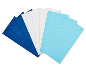 american greetings bulk blue and white tissue paper for birthdays, easter, mother’s day, father’s day, graduation and all occasions (125-sheets)