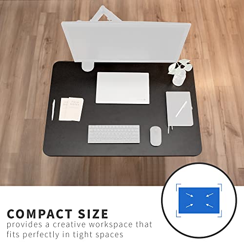 VIVO Universal 36 x 24 inch Solid One-Piece Compact Table Top for Standard and Sit to Stand Height Adjustable Home and Office Desk Frames, Black, DESK-TOP36B