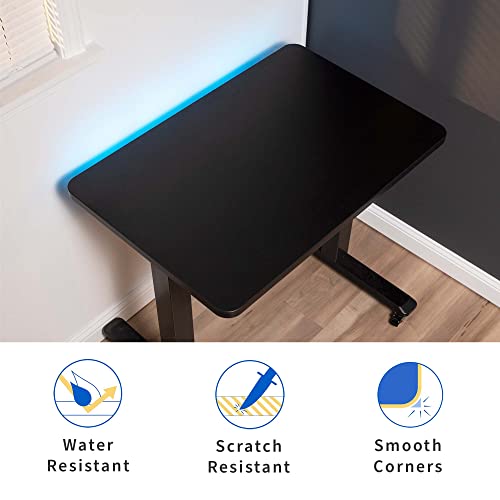 VIVO Universal 36 x 24 inch Solid One-Piece Compact Table Top for Standard and Sit to Stand Height Adjustable Home and Office Desk Frames, Black, DESK-TOP36B