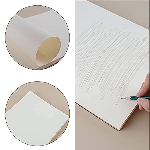 9 x 12 inches Sketch Book, Top Spiral Bound Sketch Pad, 1 Pack 100-Sheets (68lb/100gsm), Acid Free Art Sketchbook Artistic Drawing Painting Writing Paper for Kids Adults Beginners Artists