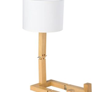 ELINKUME Cute Desk Lamp,Unique Table Lamps,Wood Bedside Table Lamp Fun Funky Person Lamp Wooden Robot Cute Lamps for Bedrooms