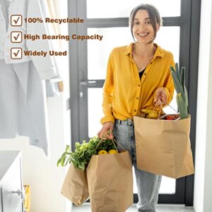 Moretoes 40pcs Brown Paper Bags with Handles Assorted Size Gift Bags, Kraft Paper Bags, Paper Shopping Bags, Craft Bags, Merchandise Bags