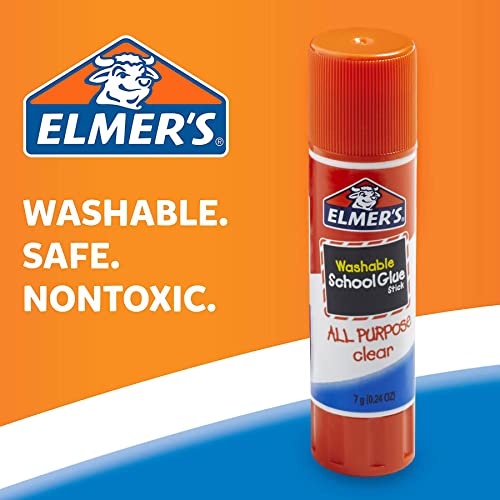 Elmer's All Purpose School Glue Sticks, Washable, 7g, 60 Count