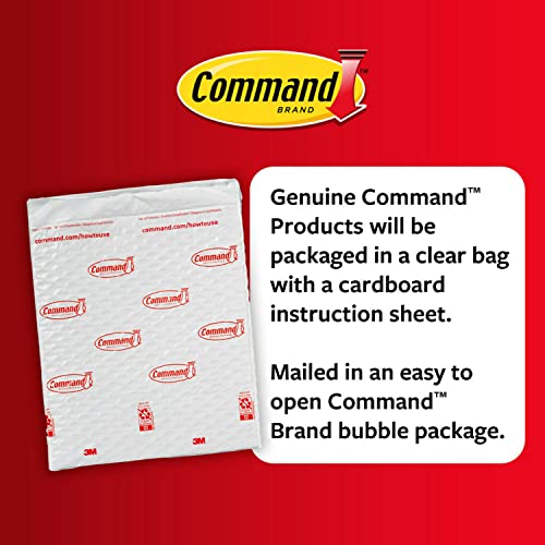 Command PH024-64NA Hanging, Indoor Use, 64, Decorate Damage-Free Small White Poster Strips, 0, Count